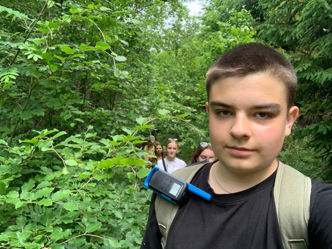 Illia Hladii on a hike